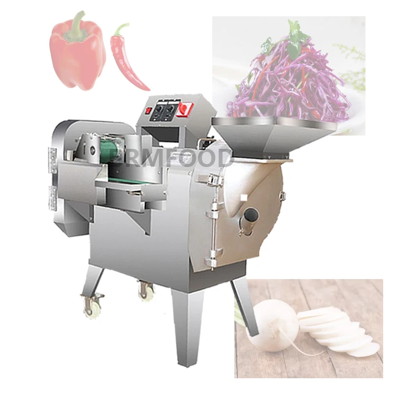 

Многофункциональная Автоматическая овощерезка коммерческая машина для резки овощей с двойной головкой наполнение кубиками