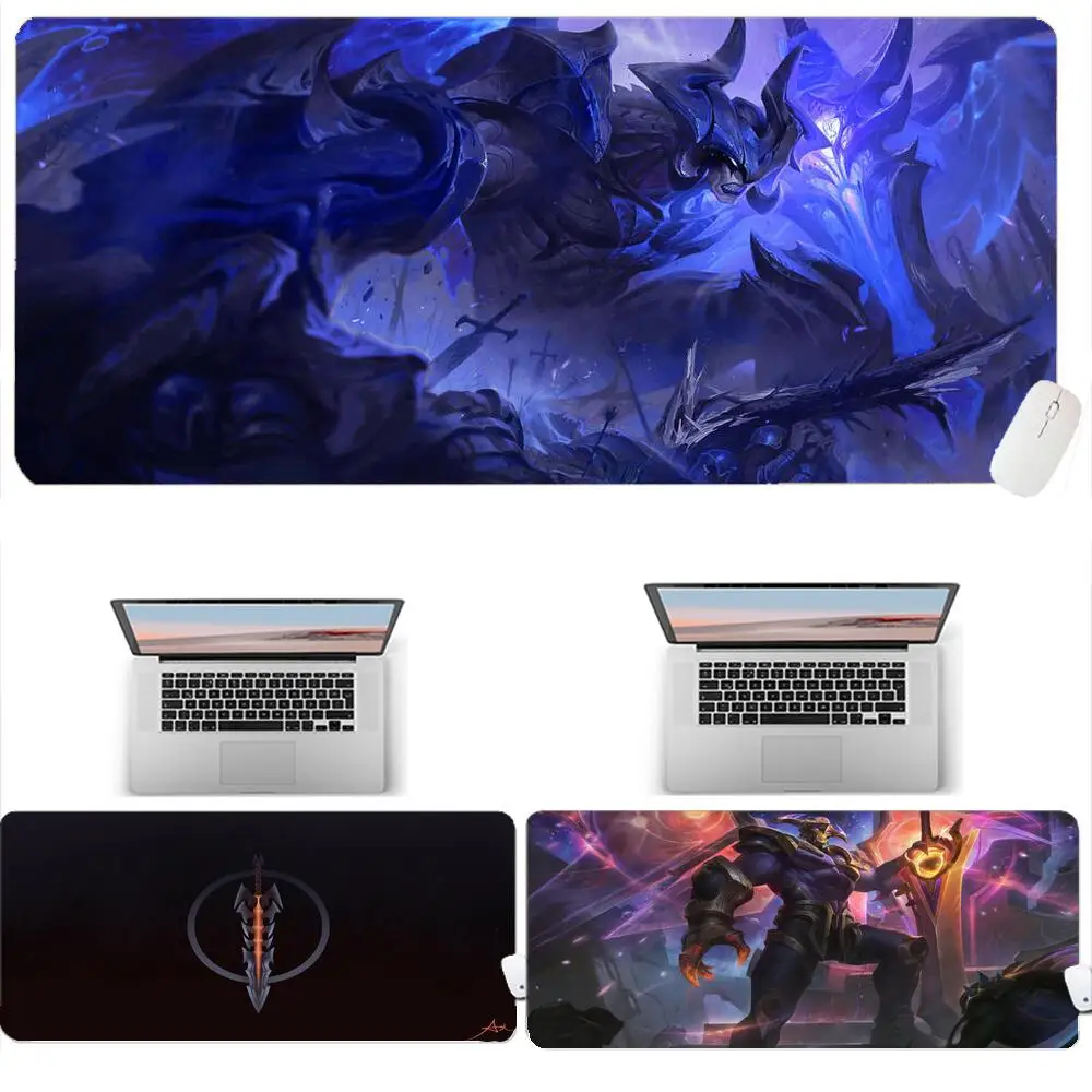 

Aatrox League of Legends Mouse Pads Xxl Large Desk Mat Keyboard Gaming Accessories Kawaii Anime Mouse Pad Gamer Pc 900X400 Mats