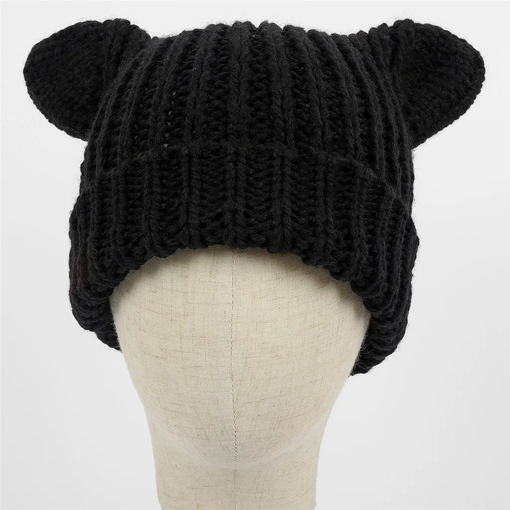 Облегающие шапки зимняя шапка Женский однотонный флисовый головной убор с