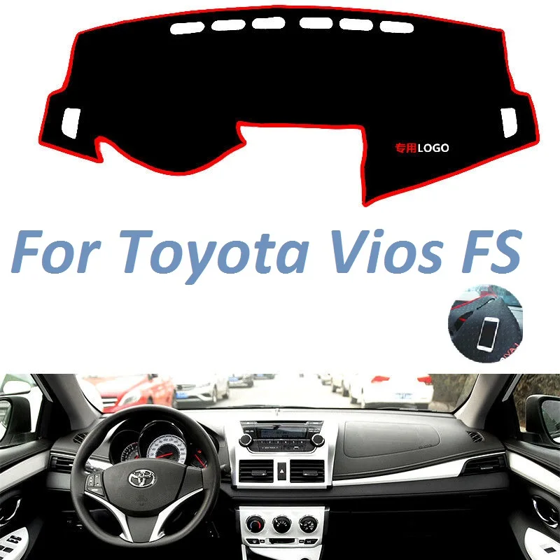 

Для Toyota Vios FS 2021 левый и правый руль Нескользящие приборной панели крышки коврик от солнца, автомобильные аксессуары