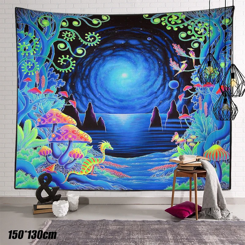 

Абстрактный гобелен с пейзажем настенный Спальня покрывало домашний декор для гостиной оригинального дизайна настенный гобелен