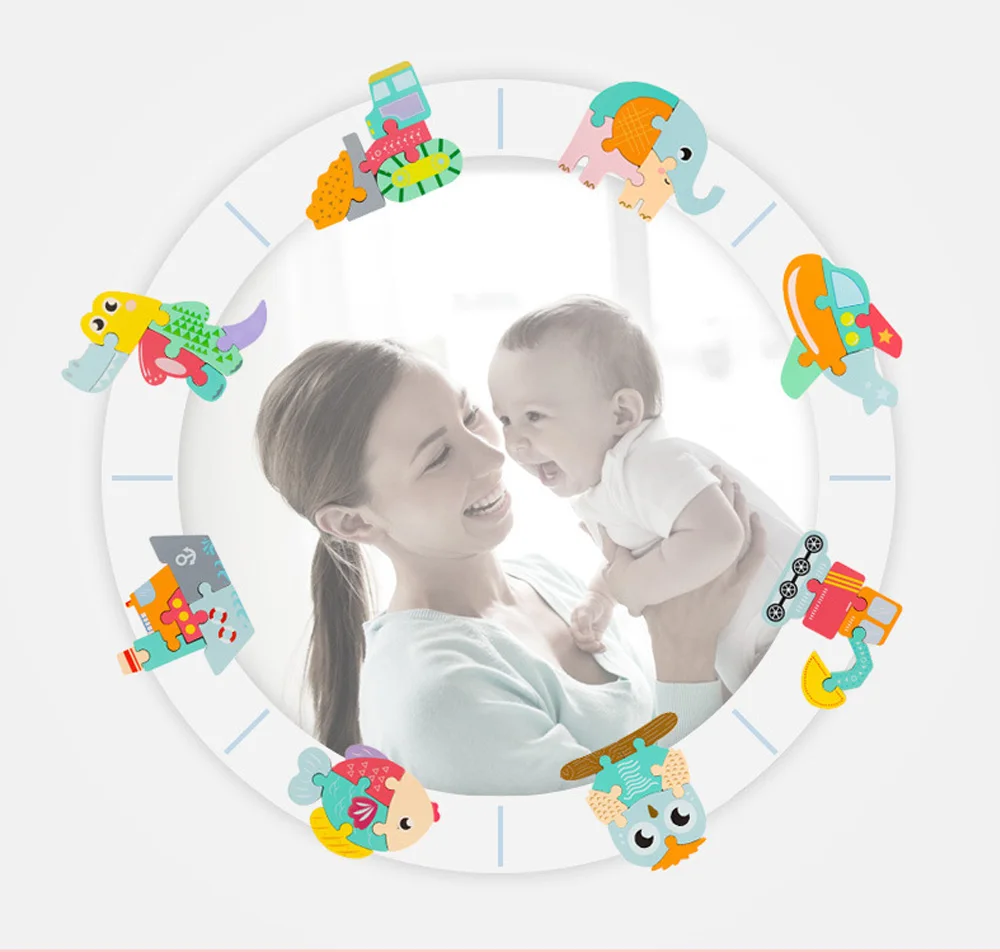

New Baby Toys 3D Wooden Puzzle Educational Toys Early Learning Cognition Kids Cartoon Animal Traffic Grasp Intelligence Puzzles