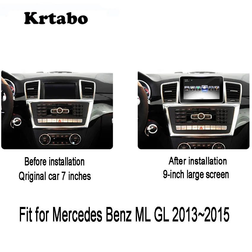 Автомагнитола для Mercedes Benz ML GL W166 GLE GLS 2012-2016 Android мультимедийный плеер 8 дюймов