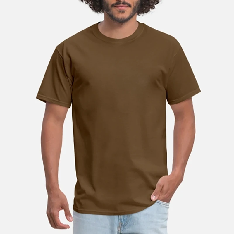 Футболка мужская оверсайз из 100% хлопка однотонная Повседневная модная рубашка с