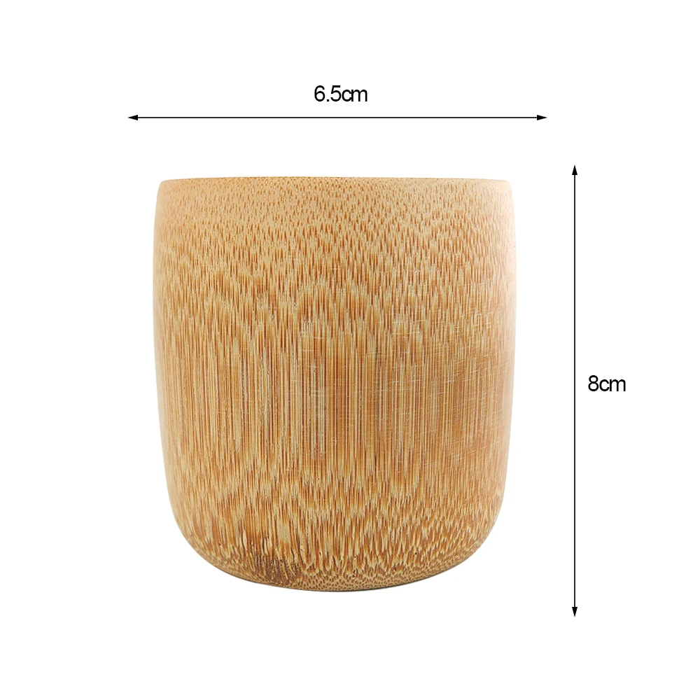 Домашний японский Стиль Природный бамбук чашка Чай чашки зеленый натуральный