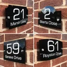 Знак на дом таблички с дверным номером, Персонализированные Акриловые таблички с номером для улицы