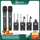 BOYA BY-WM8 Pro K1K2 микрофон конденсаторный беспроводной микрофон микрофонная система Аудио Видео рекордер приемник для камеры Canon Nikon Sony