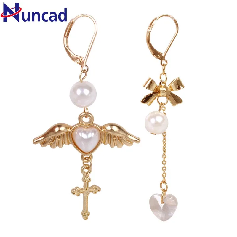 Винтажные серьги подвески золотого цвета с имитацией жемчуга|drop earrings|earrings dropsbrinco