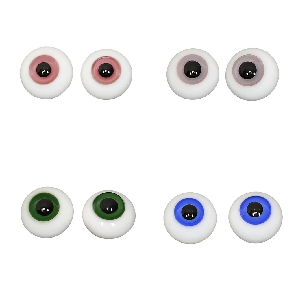 Круглые Глазные яблоки 10 мм для шарнирных кукол и игрушек 2 шт.|Куклы| |