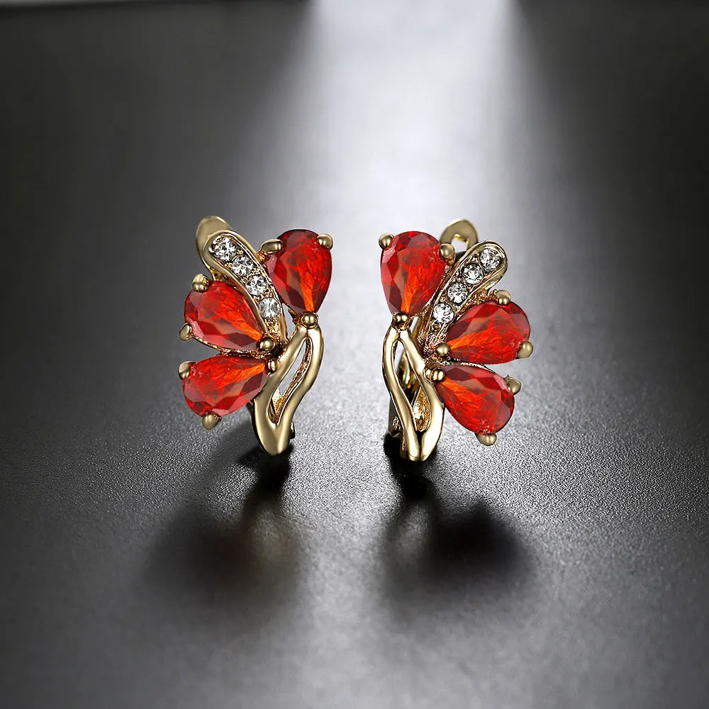 Серьги HANRESHE с конским глазом милые серьги гвоздики натуральным цирконом подарок