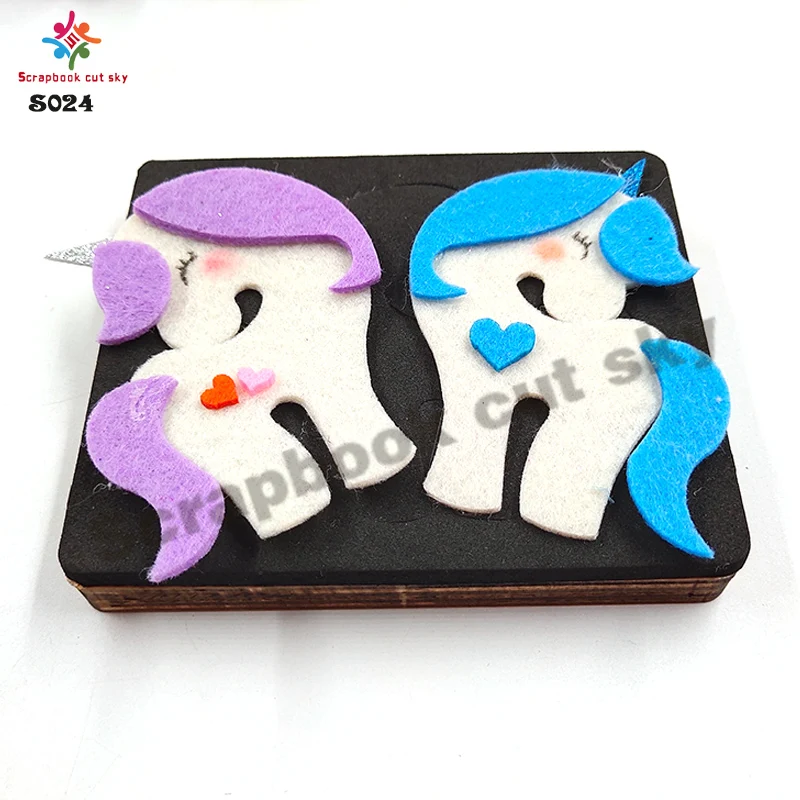 Вырубной штамп в виде единорога новые деревянные штампы вырубной для