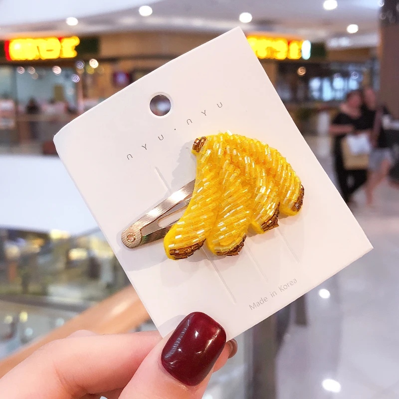 Корея новые женские Девушки Милые акриловые фрукты заколки для волос головная повязка украшение для волос Шпилька заколка модные аксессуары для волос