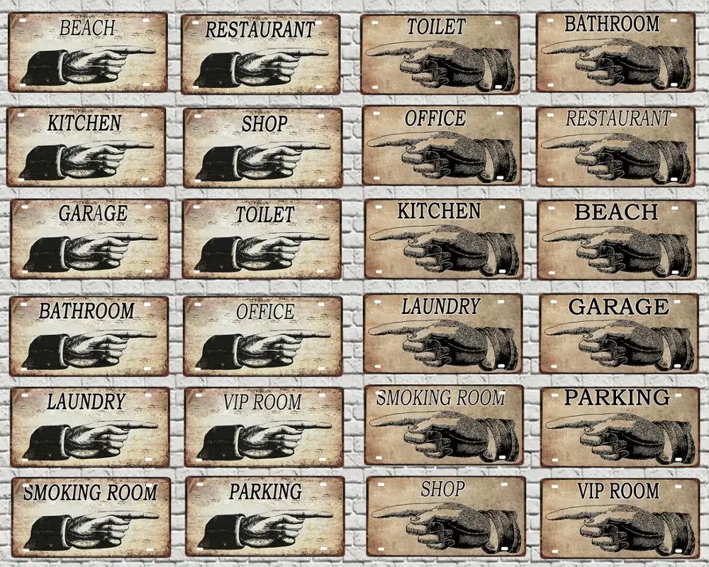 Калифорния дорога 66 номерной таблички и знаки автомобиля олова стены Кофе бар