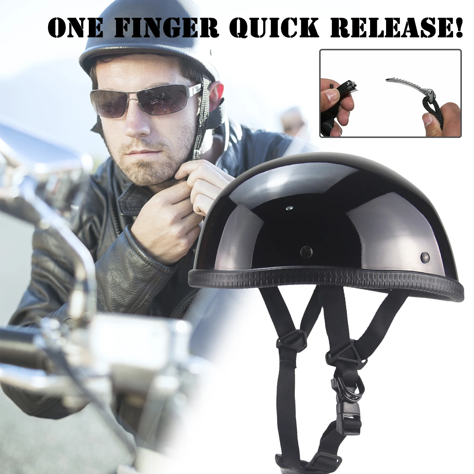 Мотоциклетные шлемы унисекс в стиле ретро немецкие матовые черные на половину