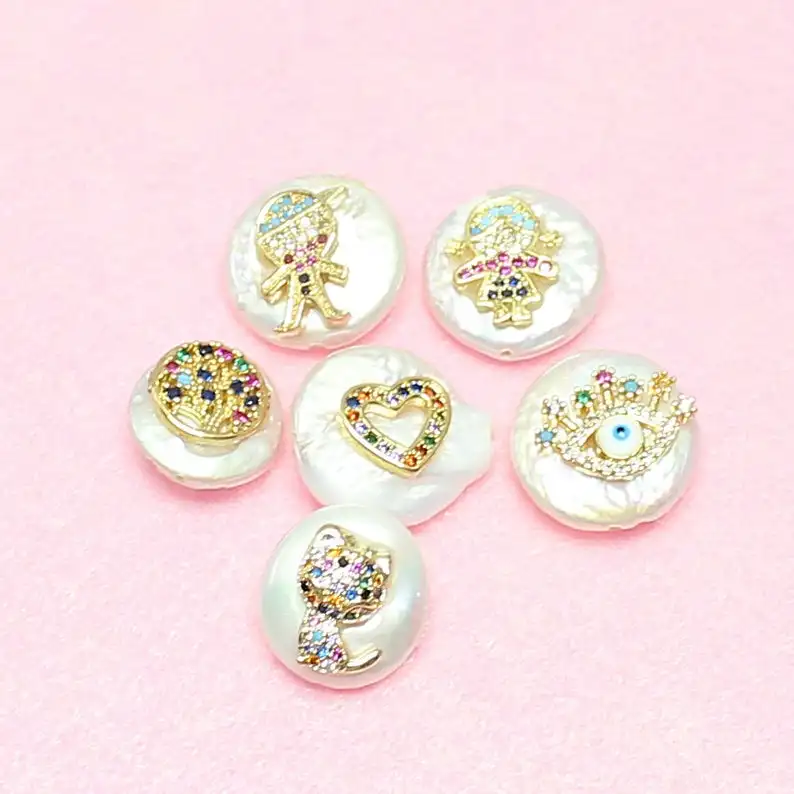 Натуральный пресноводный жемчуг 6 видов аксессуаров кулон со сглаза горный