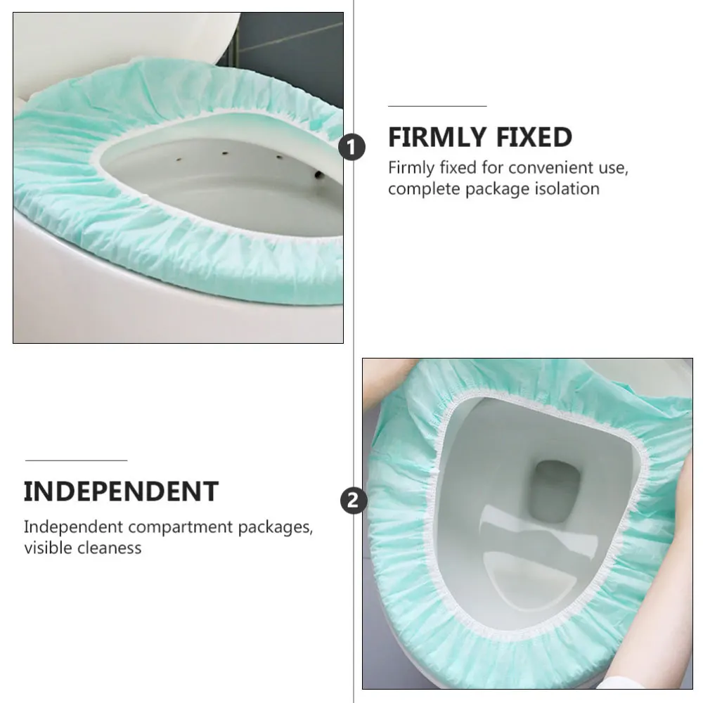 

10pcs Toilet Seat Cushions Household Toilet Mats Travel Toilet Seat Cushions