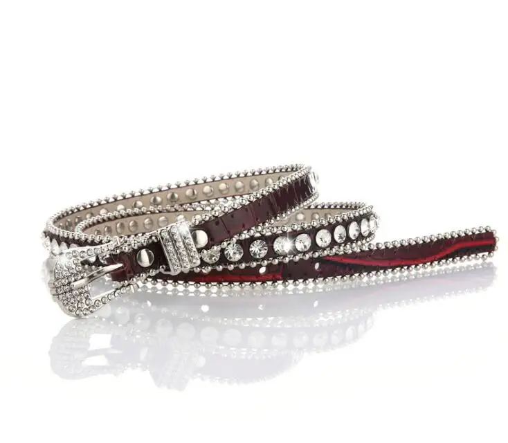 Новые белые ceinture femme 105 см 2021 стильные экокожа (полиуретан) на поясе Стразы низкая