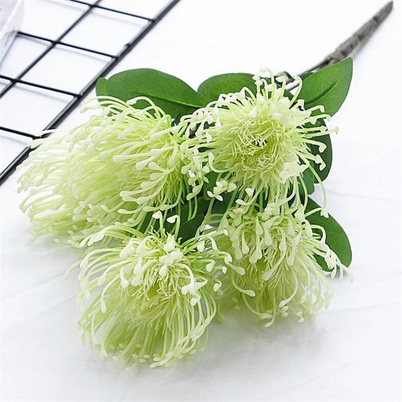 6 шт. поддельные игольница Fowers 16 93 &quotДлина моделирование Пластик Leucospermum Spp для