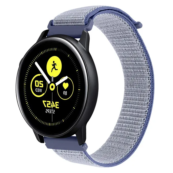 Color G 20 мм ремешок для часов Quick Release для samsung Galaxy Watch Active 2 Band Galaxy 42 мм ремешок Classic gear S2 спортивные часы с нейлоновым ремешком - Цвет: Color G