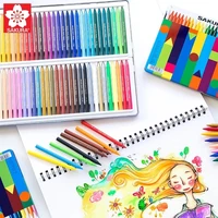 sakura183060 color kindergarten childrens crayons safe and environmentally friendly washable tin box set school stationery