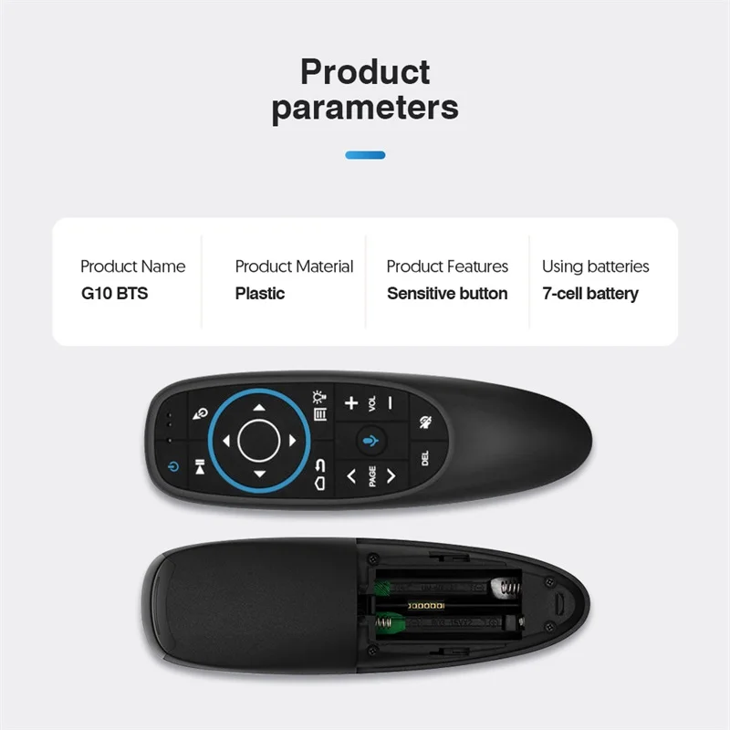 G10 BTS G10S Pro Voice Remote Control Air Mouse 2.4G Wireless Gyroscope IR Learning for Android TV Box H96 MAX X88 PRO X96 | Электроника
