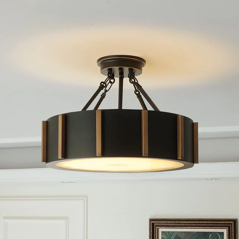 

American Vintage Led Pendant Lights Dining Living Study Room Decor Bedroom Indoor Lighting Ceiling Hanging Light Fixture Lamp
