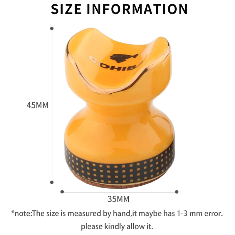 COHIBA 2 шт. керамическая пепельница для сигар портативный держатель мини