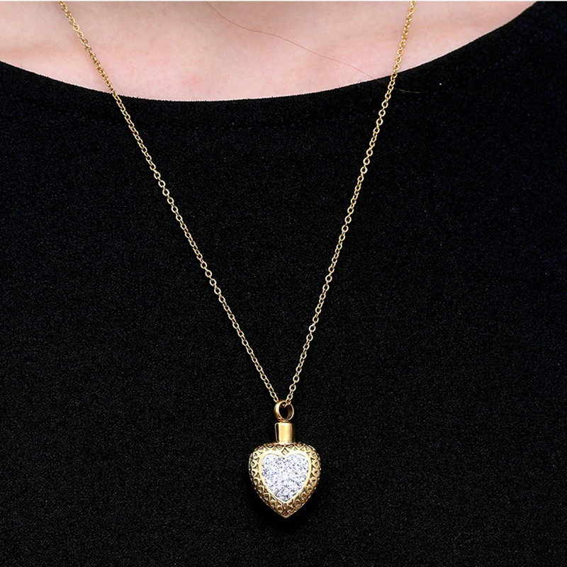 Minicremation кремации ювелирных изделий для ожерелье праха Вместе навсегда сердце