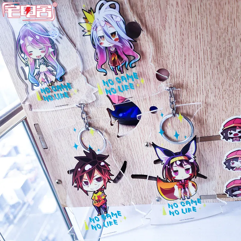 Аниме Нет игры нет жизни Jibril Shiro Hatsuse Izuna Sora косплей акриловая фигурка сумка кулон