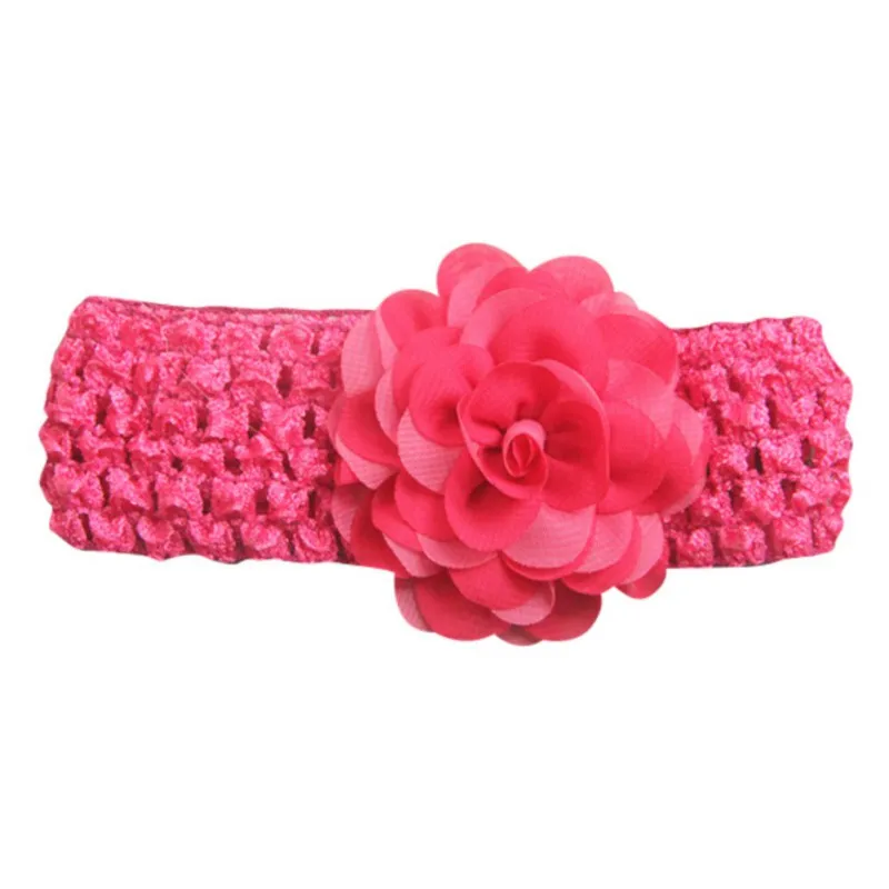 2019 Детская повязка для волос цветок девочки розовые Ленточные резинки маленьких