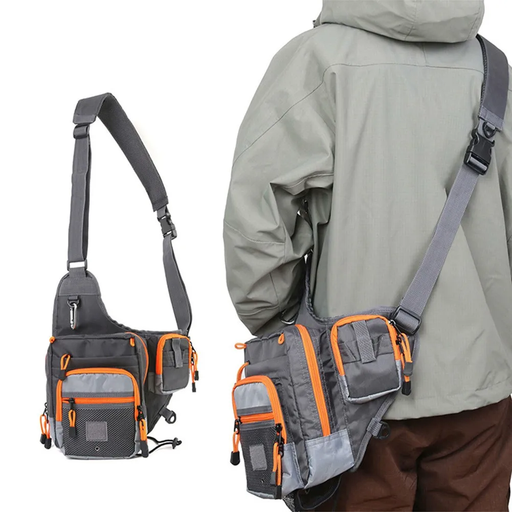 

Freshwater Fishing Tackle Bag Fish Baits Lures Gear Storage BackPack Large Capacity Single Crossbody For Fly Fishing Accessories
