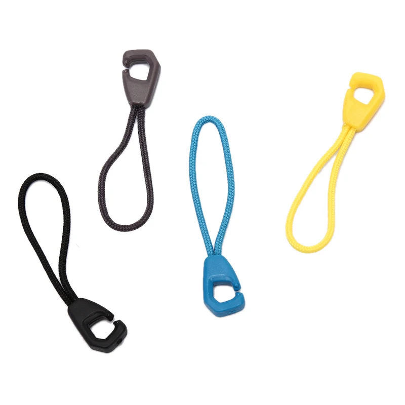

10pcs Zip Replacement Clip Zipper Pull Puller Fixer Buckle Bag Backpack End Rope
