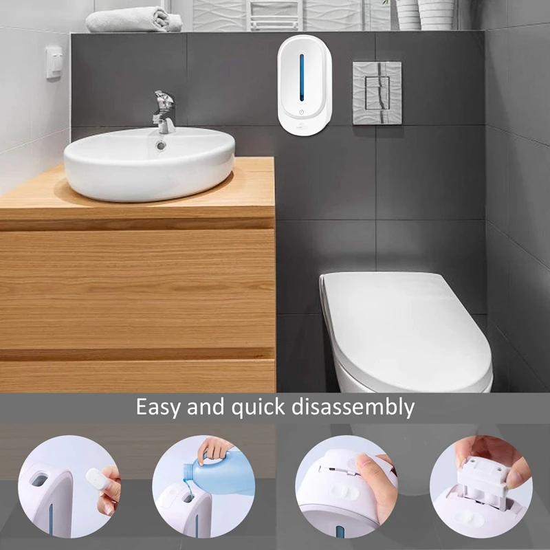 

HOT Wall Mounted Soap Dispenser Touchless Automatic Hand Soap Dispenser Battery Operated Soap Dispenser (350Ml Gel)