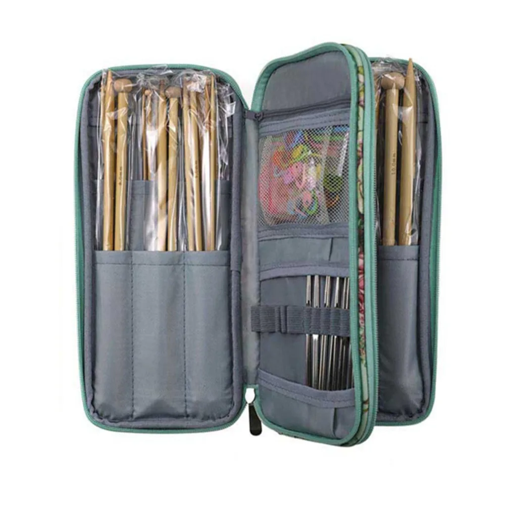 Набор прямых бамбуковых спиц 36 шт. одинарный заостренный крючок для вязания