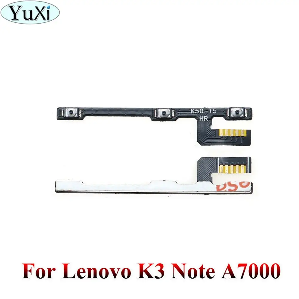 Юйси для lenovo A2010 A2020 A536 A5000 A6000 A606 K900 A7000 K3 K4 K5 note кнопка включения и выключения звука гибкий кабель - Цвет: K3 Note A7000