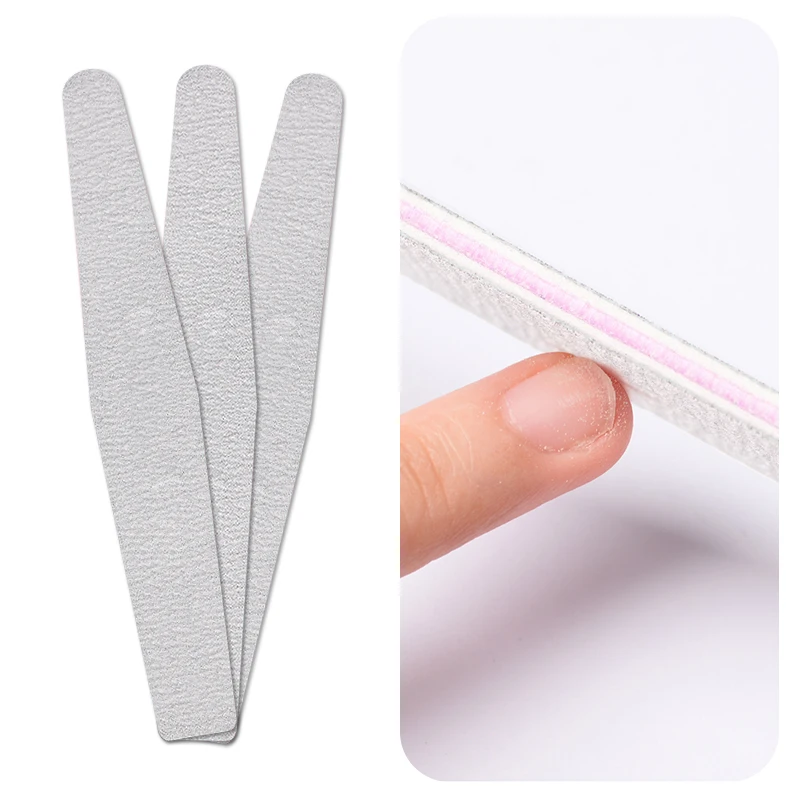 

Nail File 150/150 nail Sanding buffer Black/Grey Curve Banana Nail art File Manicure Pedicure Nail Tools lime a ongle