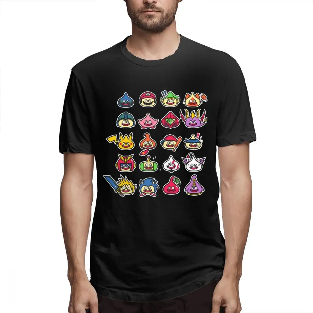 S-6XL Homme Футболка модная забавная Slime Dragon Quest 100% хлопковая футболка рубашка с