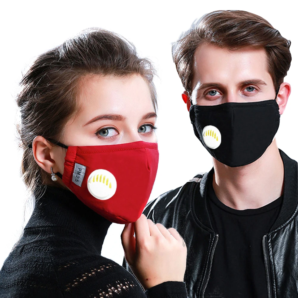 Пылезащитная респираторная маска PM2.5 для защиты от загрязнения моющиеся
