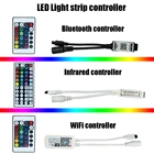 Светодиодный светильник полосы контроллера 44-клавишный пульт 24 клавиши светодиодный ИК Bluetooth WI-FI rgb-пульт дистанционного диммер контроллер для SMD 3528 5050 Светодиодный светильник s