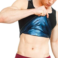 mens sweat vest body shaper shirt thermo slimming sauna suit weight loss black shapewear neoprene waist trainer