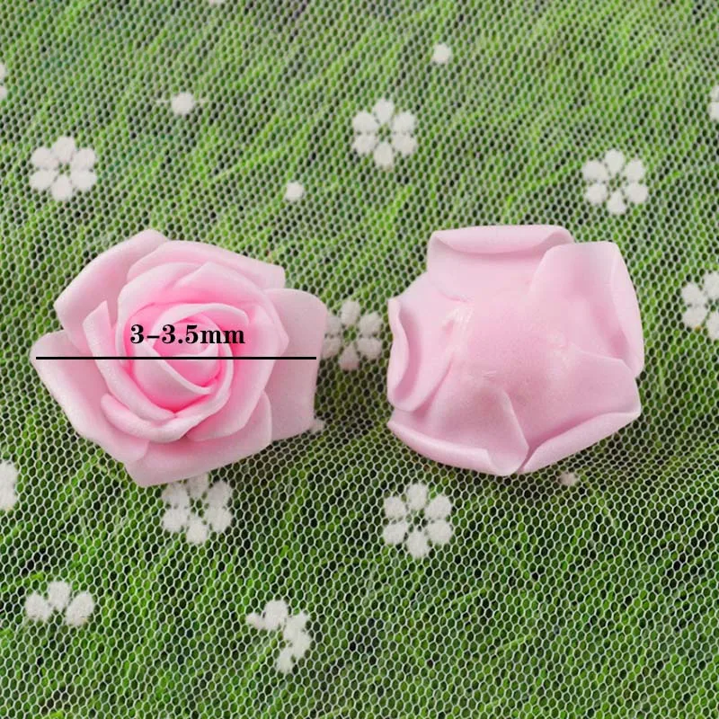 100 шт. Пены Искусственный цветок розы платье с рисунком головы медведя