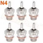 6 шт. свеча свечи зажигания N4 запасные части двигателя OS #8 для радиоуправляемого автомобиля Nitro для Traxxas Redcat HSP 70117