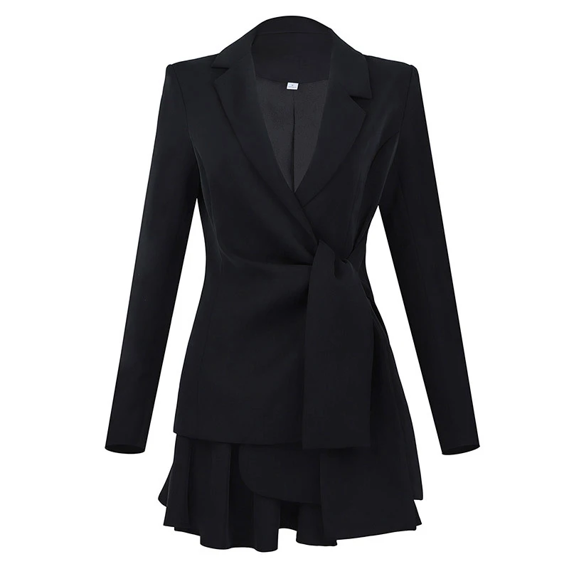 INDRESSME новинка 2019 женский модный OL стиль комплект из 2 предметов костюм глубокий v