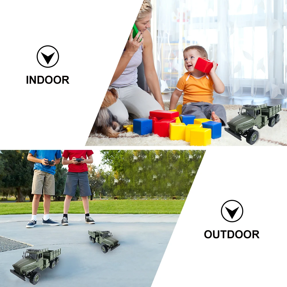 

MN88S Children Toy Electronic Off Road RC Truck 1:16 2.4G 6WD Ural Army Car Portable Vehicles Birthday Gifts Crawler Funny
