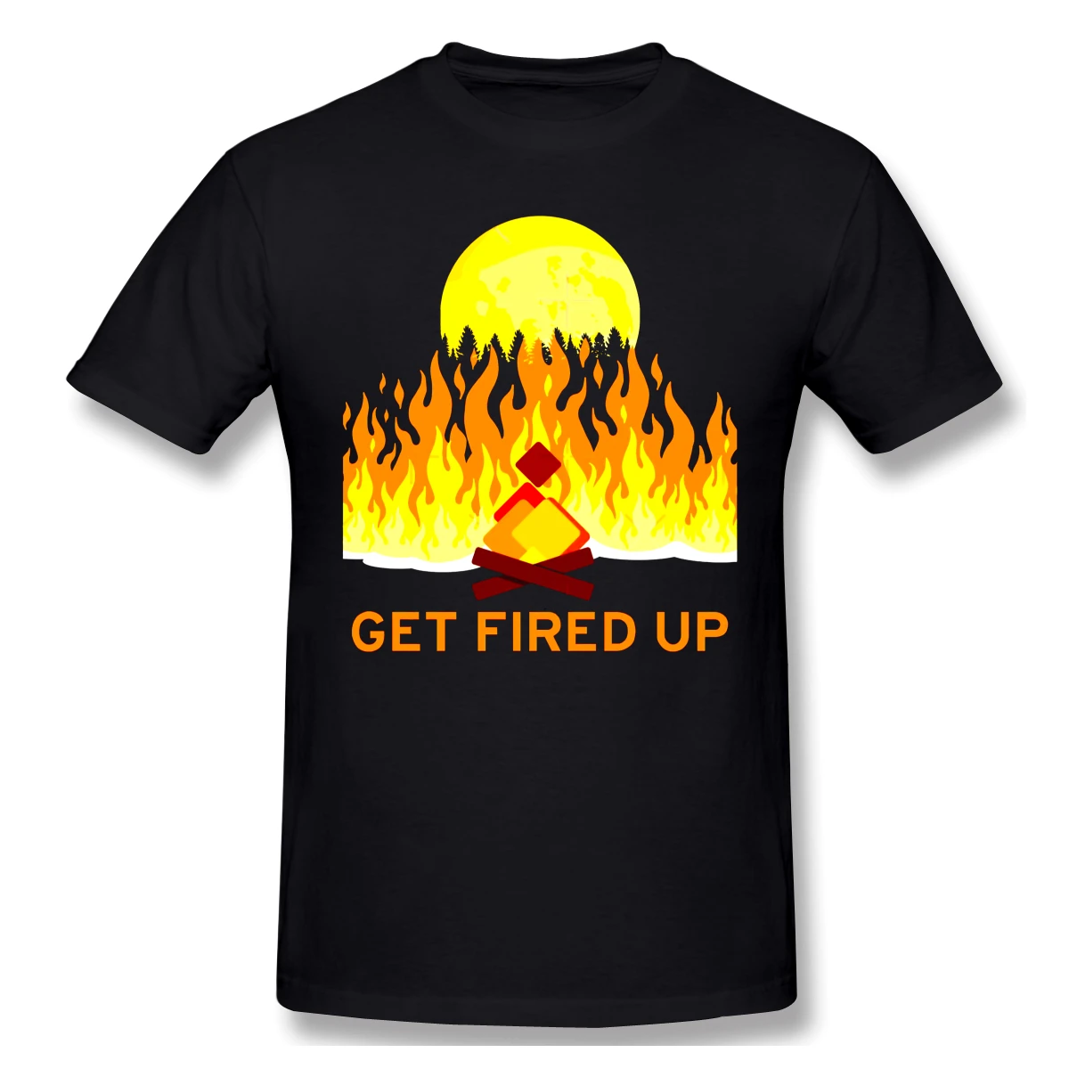 

Vintage Bonfire Crypto Currency To The Moon Get Fired Up Men's Basic Short Sleeve T-Shirt Bonfire T-shirts Eur Size