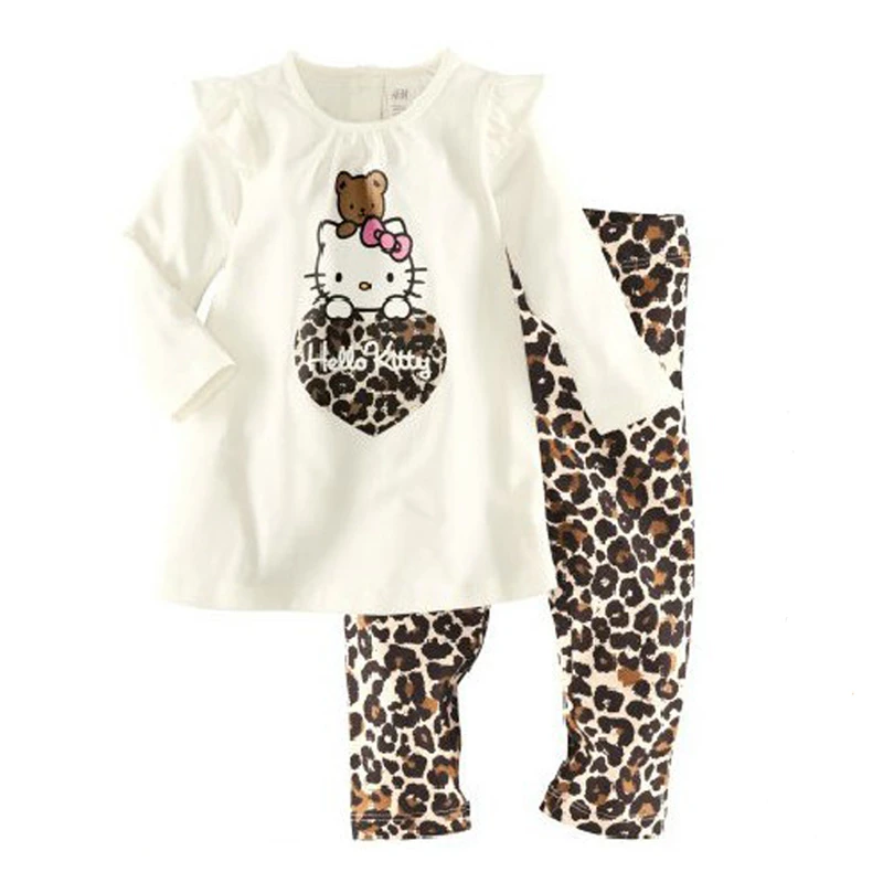 Хлопковая удобная одежда для девочек костюм домашнее обслуживание мультяшный