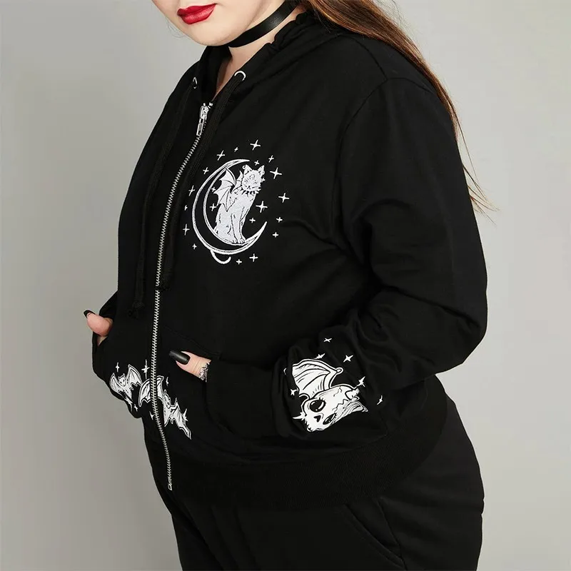 Женский спортивный костюм из двух предметов свободная толстовка с капюшоном и