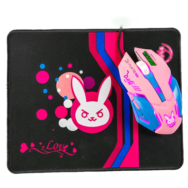 Overwatch OW D. VA DVA Mercy mouse дышащий светодиодный игровой с подсветкой Проводной USB компьютер PC& Mac E-sports геймеры подарок