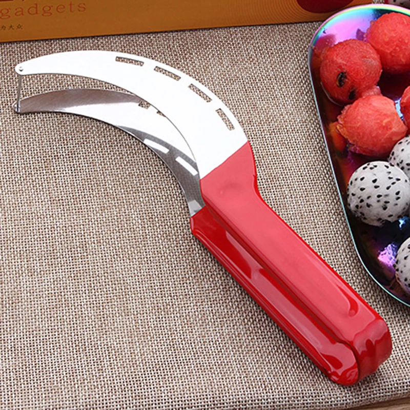 

Stainless Steel Watermelon Slicer Ball Digging Spoon Fruit Knife Carving Tool Creative Decorate Kitchen Accessories Set