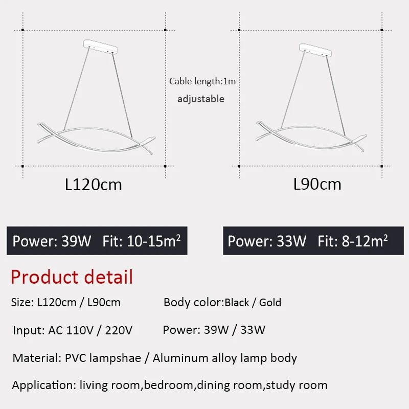 

LED Modern Pendant Lights for Living room Dining Room Decor Lamparas Luminaire Indoor Hanging Lighting Home Pendant lamps Gold